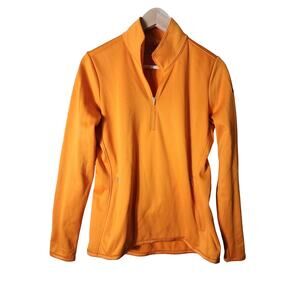 NIKE GOLF Orange Long Sleeve Pullover Active Athletic 1/4 Zip Golf Jacket SZ M